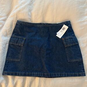 Zara Dark Blue Mini Skirt
